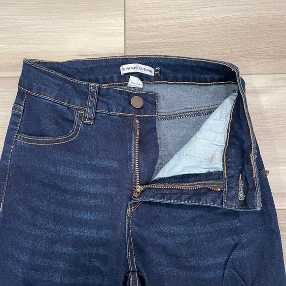 NWT REVAMPED DENIM High Rise Distressed Jeans with Stretch Size 00 - Picture 4 of 9